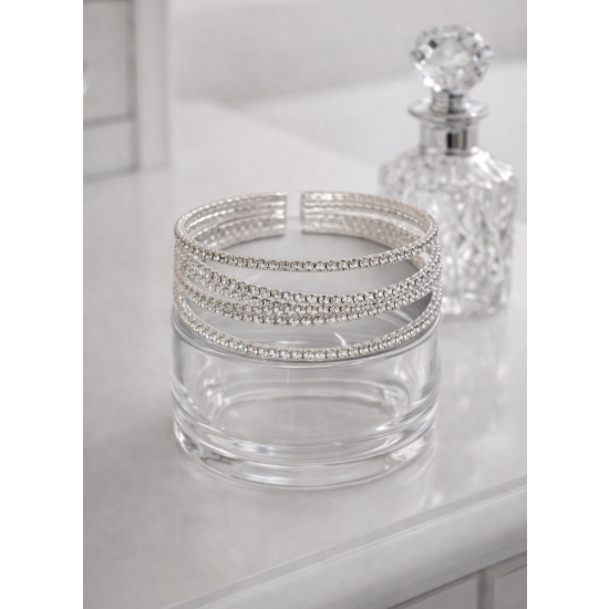 Wieczorowa bransoletka sztywna z cyrkoniami – elegancja i blask