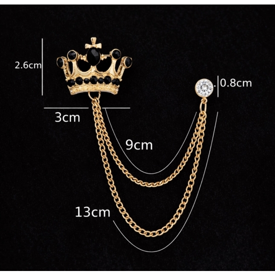 Broszka z łańcuszkiem – królewski akcent Twojej stylizacji.