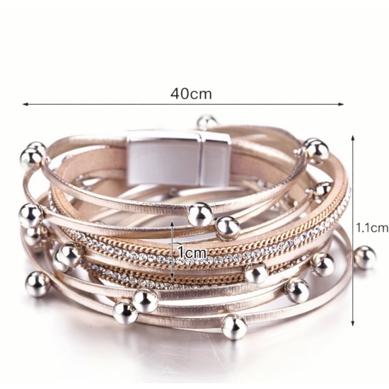 Elegancki choker z możliwością noszenia jako bransoletka, z wygodnym magnetycznym zapięciem – uniwersalna biżuteria 2w1.