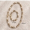 Elegancki zestaw z szklanych pereł – naszyjnik i bransoletka w klasycznym stylu